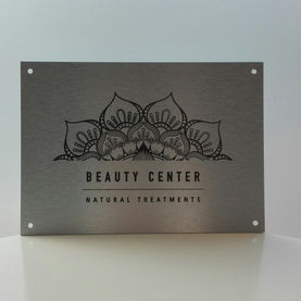 Placa sinalética  - Beauty Center