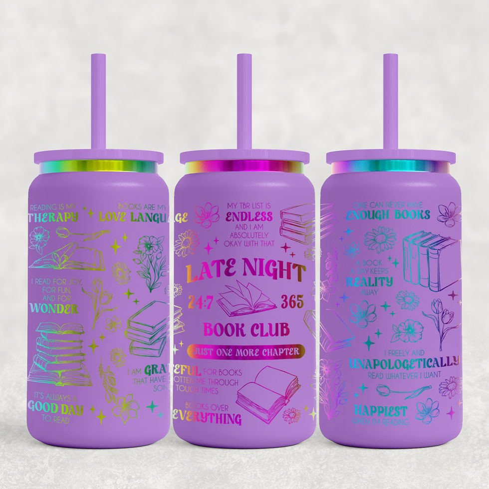 Miniaturbild: 16oz Thermoglas Lila Rainbow