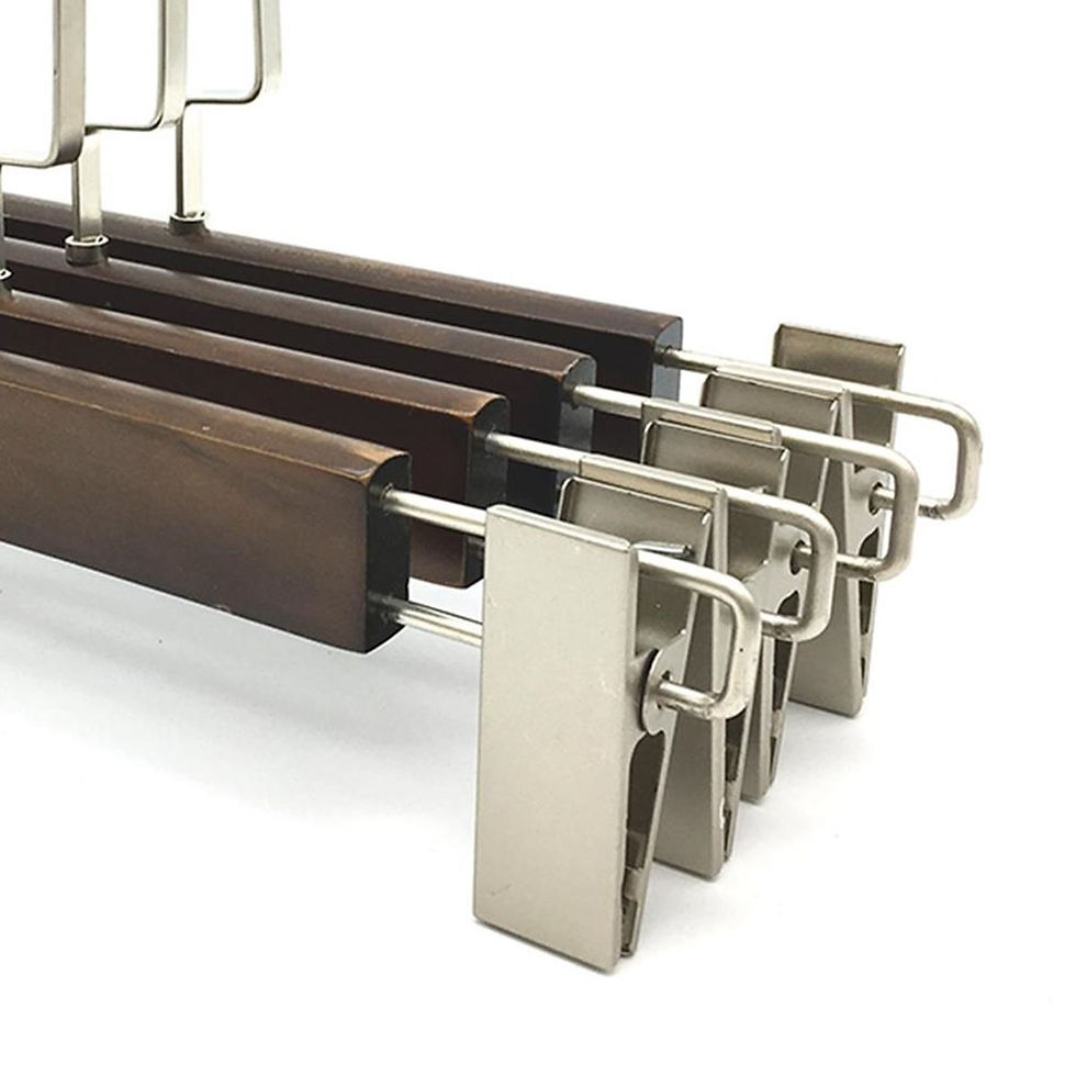 サムネイル： Wooden Dress & Pants Clip Hanger / WH-028AD Dark