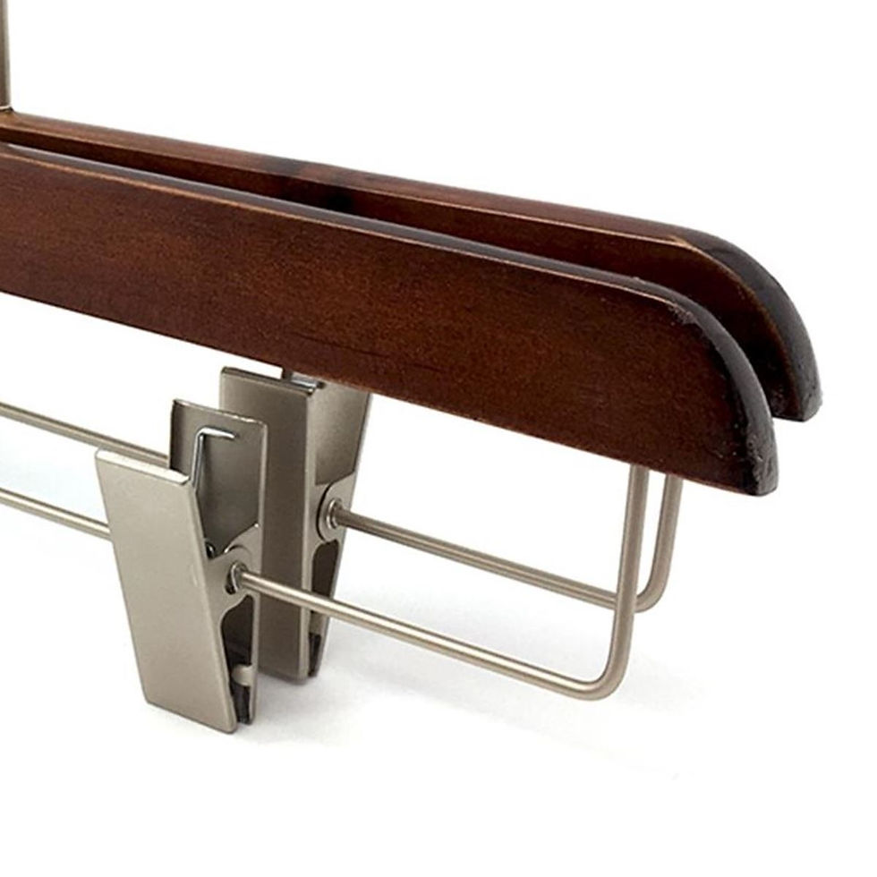 Thumbnail: Wooden Dress & Pants Clip Hanger / WH-034AD Dark