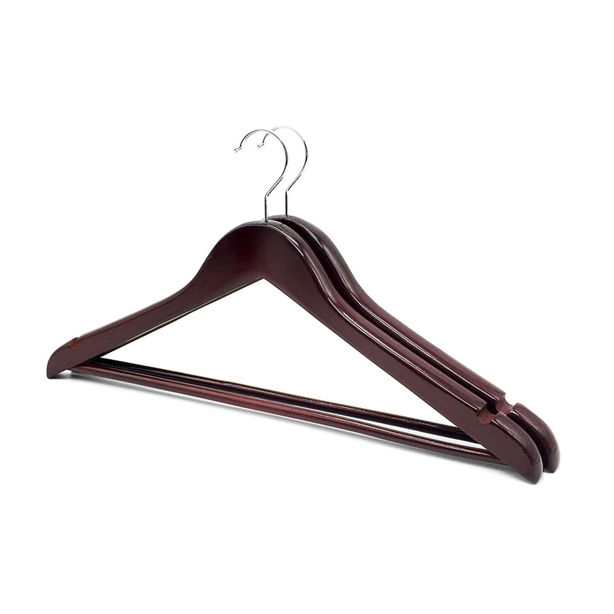 Standard Wooden Cloth Hanger / WH-025AD Dark