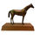 Thumbnail: Bronzen paard op houten voet 