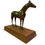 Thumbnail: Bronzen paard op houten voet 