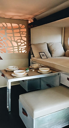 Inside of a Mobile Van