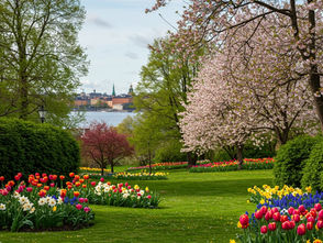 Park i blom 