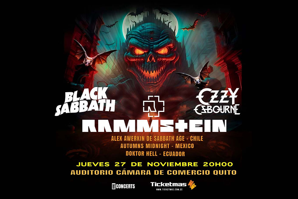 Tributo Rammstein-Ozzy Osbourne-Black Sabbath