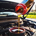 car oil change with oil canister and fun