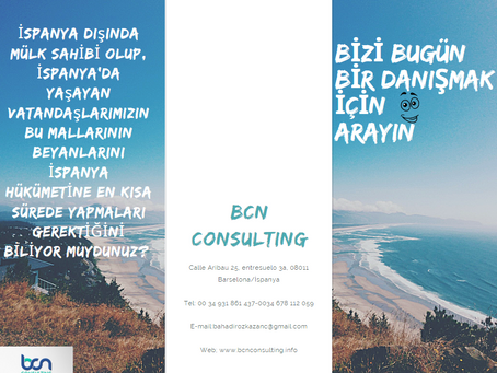 İspanya’da mal beyanı başvurusu