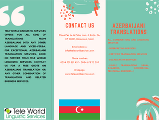 Perfect translations with our Azerbaijani translators. Do you need a translation for Azerbaijan?