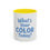 Thumbnail: Accent Mug — "What's Your Color Today?" Colorful Feelings Mug