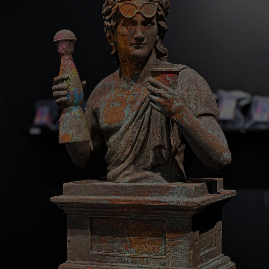 Sculpture Dionysos Tequila par Zoulli Art