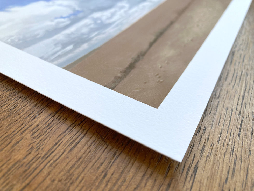 Thumbnail: 'Clouds On La Meseta' A4 Print