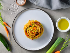 Receta Spaghetti Con Calabazas Y Zanahorias