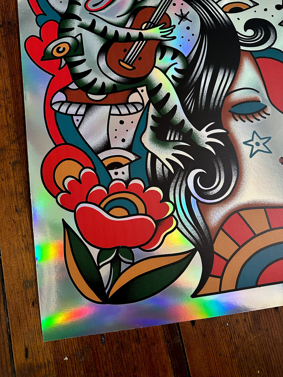 Thumbnail: “Life is a Dream”  Rainbow Foil Poster