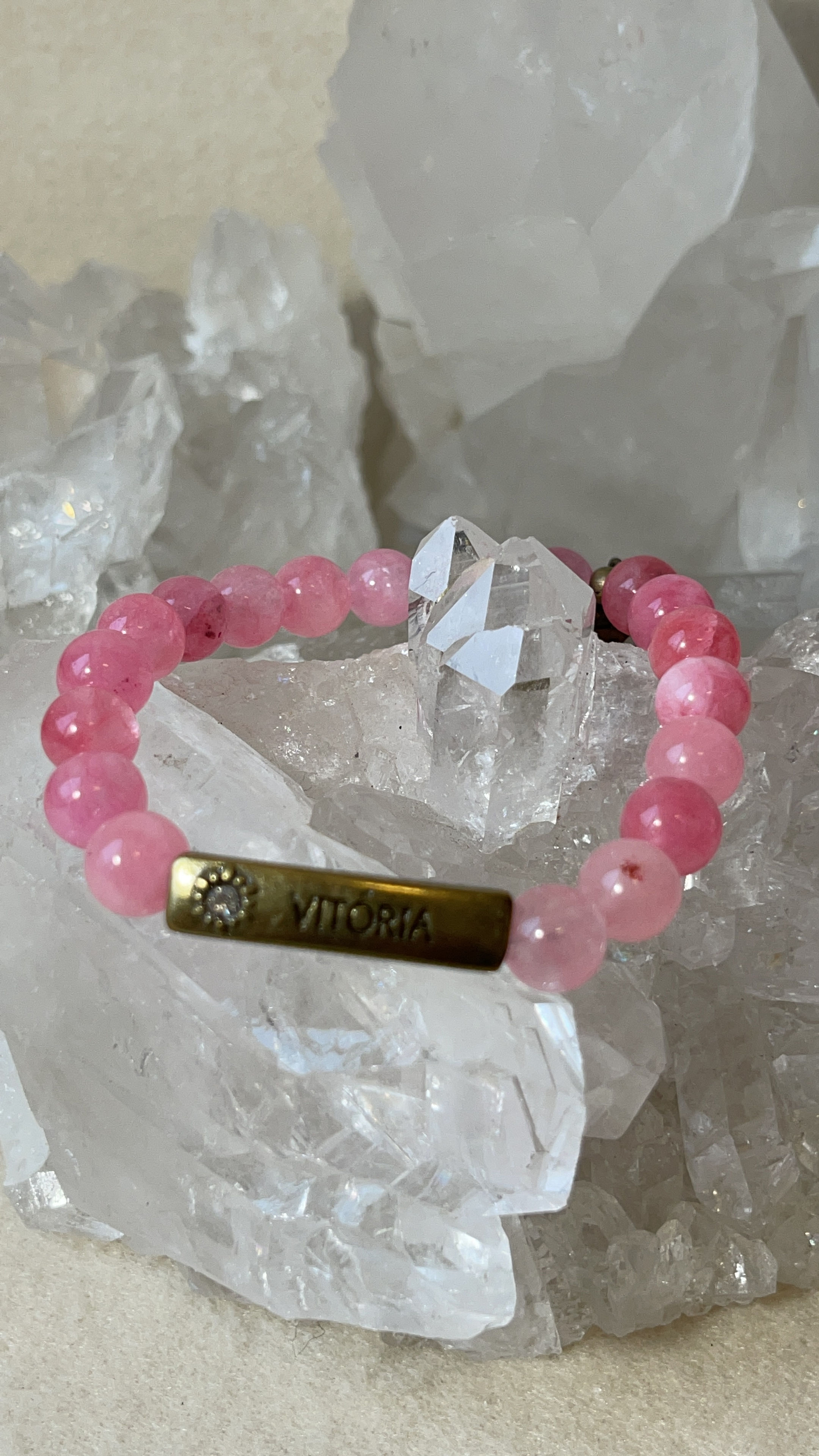 Pulseira Jade Rosa Vitória