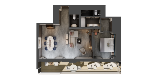 Luminara - The Ritz-Carlton Yacht Collection accommodation room type view suite floorplan