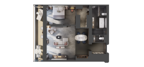 Luminara - The Ritz-Carlton Yacht Collection accommodation room type residential suite floorplan