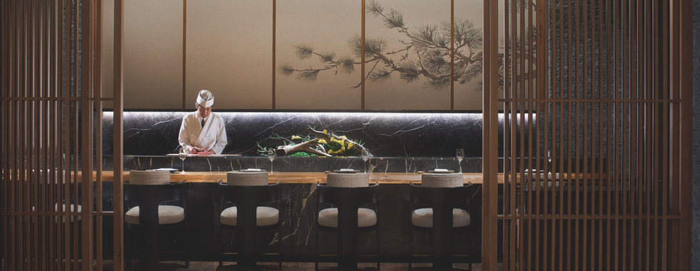 Higashiyama, a Ritz-Carlton Reserve sushi nagi dining menu