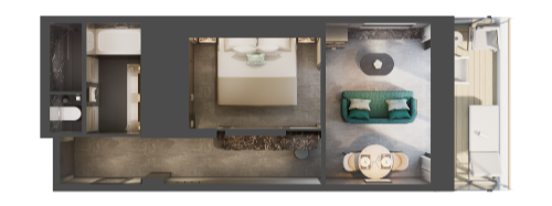 Luminara - The Ritz-Carlton Yacht Collection accommodation room type signature suite floorplan