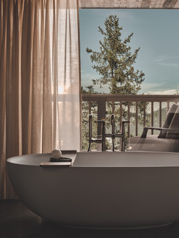 Rosewood Courchevel Le Jardin Alpin accommodation room premier junior suite bathroom