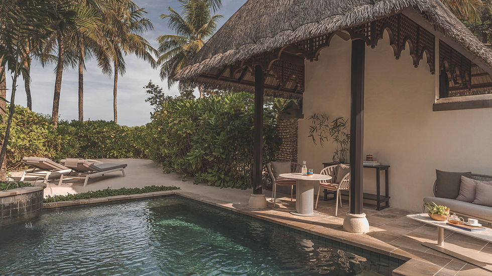 Four Seasons Resorts Maldives Kuda Huraa Accommodation Deluxe Beach Pavilion with Pool