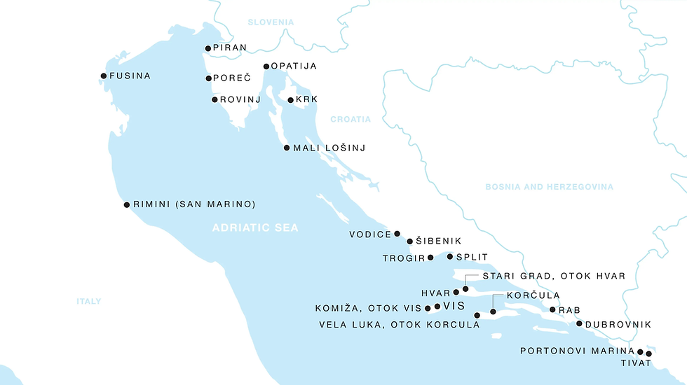 Four Seasons I Four Seasons Yachts destinations voyages Adriatic ports