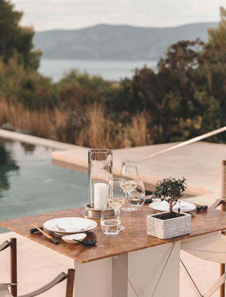 Amanzoe Luxury Resort Greece Dining Pool Restaurant