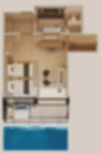 Floorplan of Amangati Deluxe Suite