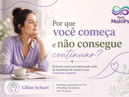 Por que você começa e não consegue continuar?