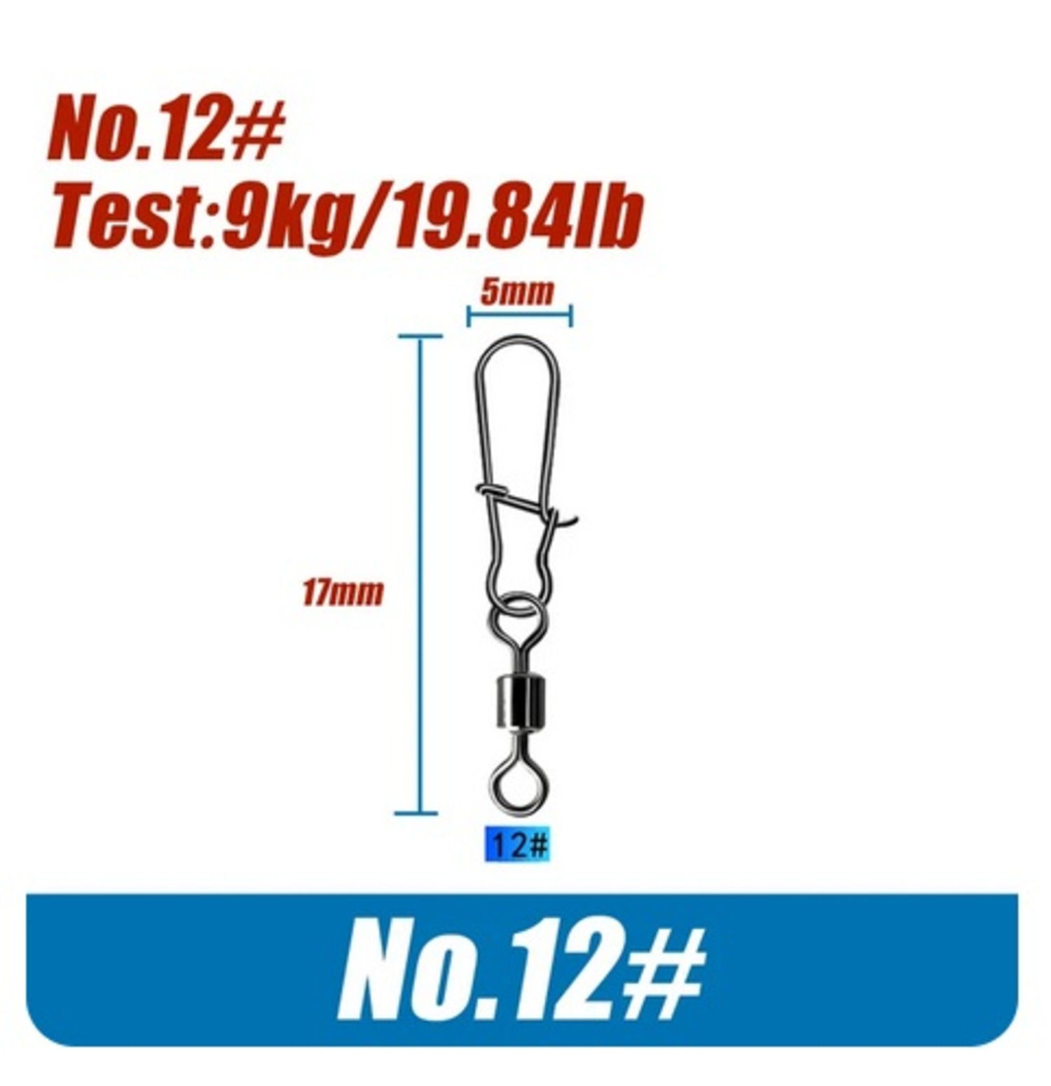 20 X Quick Release Fishing Snap Links For Drop Stotting Spinning