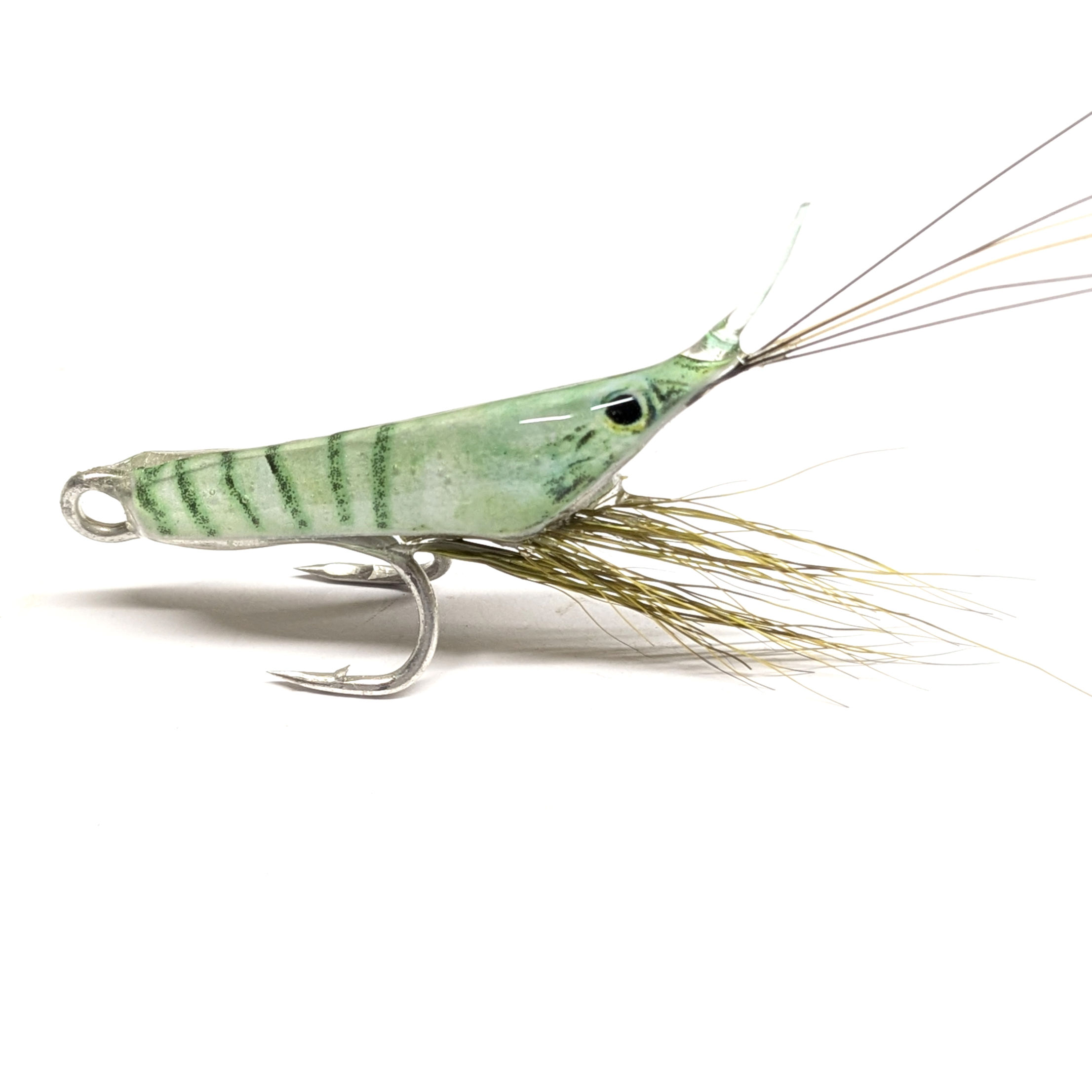 Shrimp Fishing Fly For Bass Salmon Real HD Print Shell 35mm 2.5g
