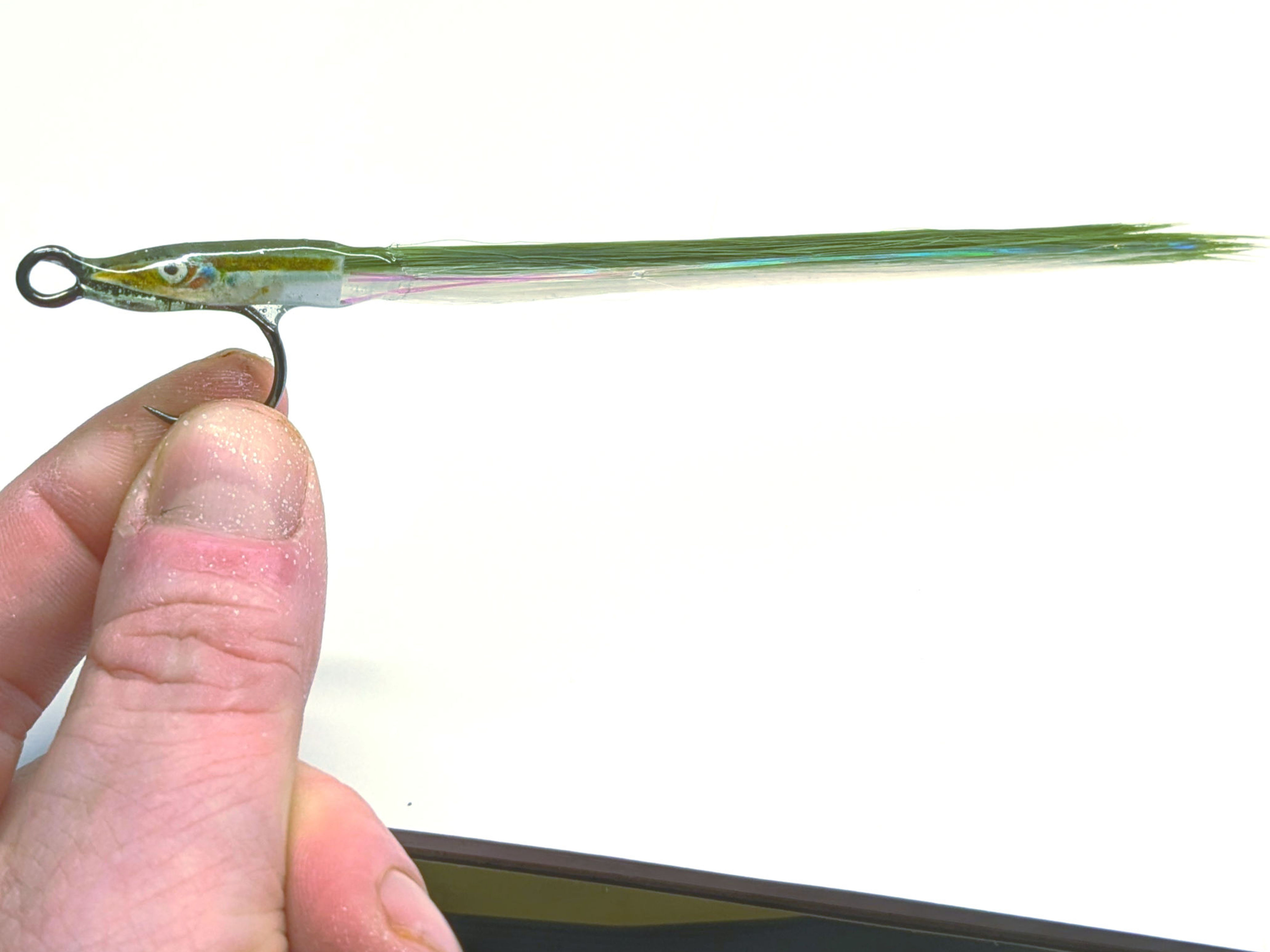 Bass Fishing Fly Live Sandeel 130mm 1/0 Hook 3g