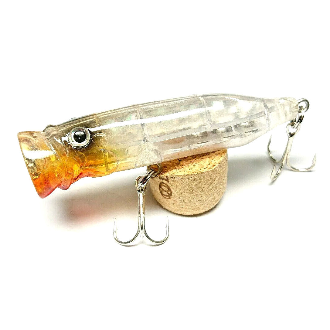 Bass Feed Gasping popper Lure 70mm 10g #6 Hooks Floating Baitfish Minnow Plug