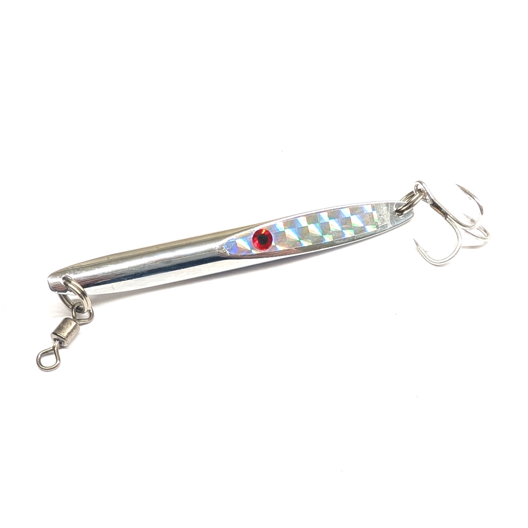 Metal Bass Lure Long Cast Shallow Running 90mm 28g Holographic