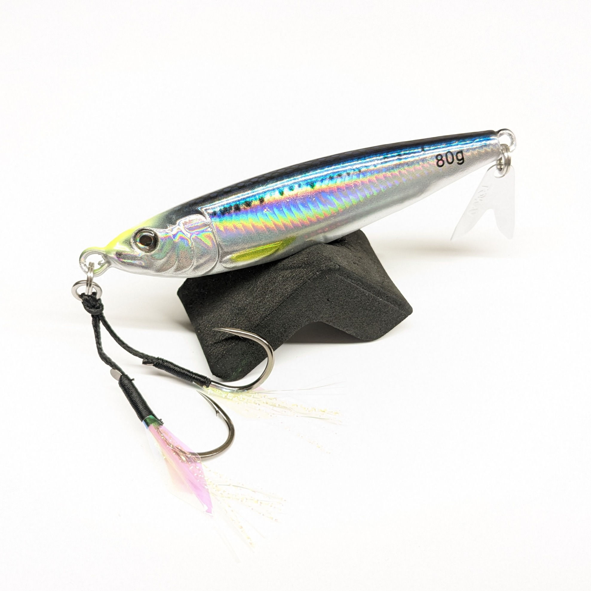 Jig For Jigging Wrecks Reefs 70mm 80g 2/0 Assist Hooks