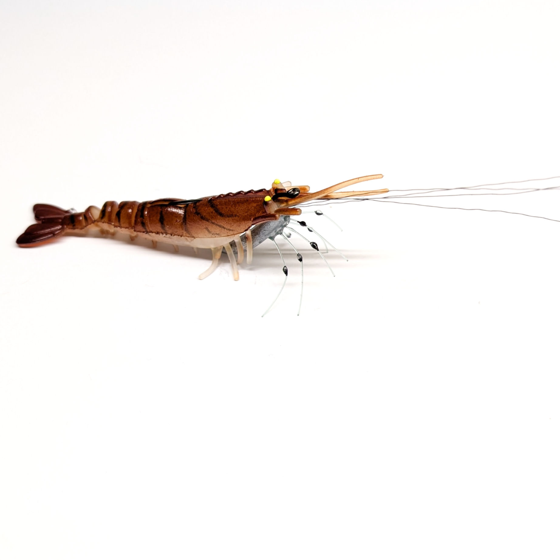 Fishing Shrimp / Prawn Lure Soft Bait 3D Profile 90mm 12.5g