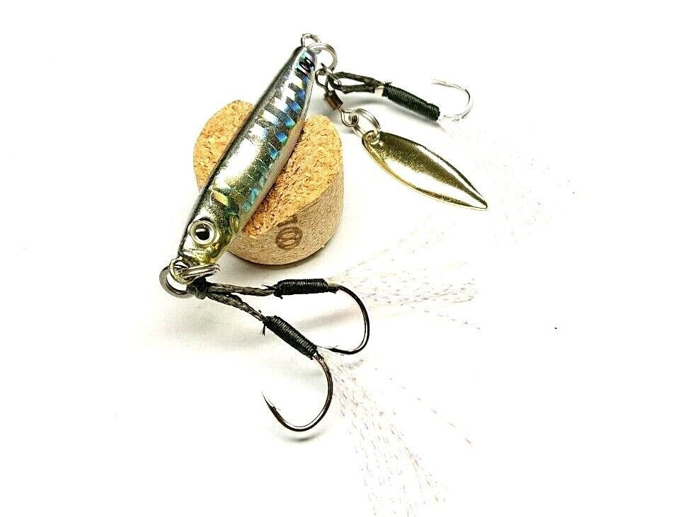 Bass Pollack Salmon Garfish 3D Micro Jig 10g Slow Pitch Long Cast Fish