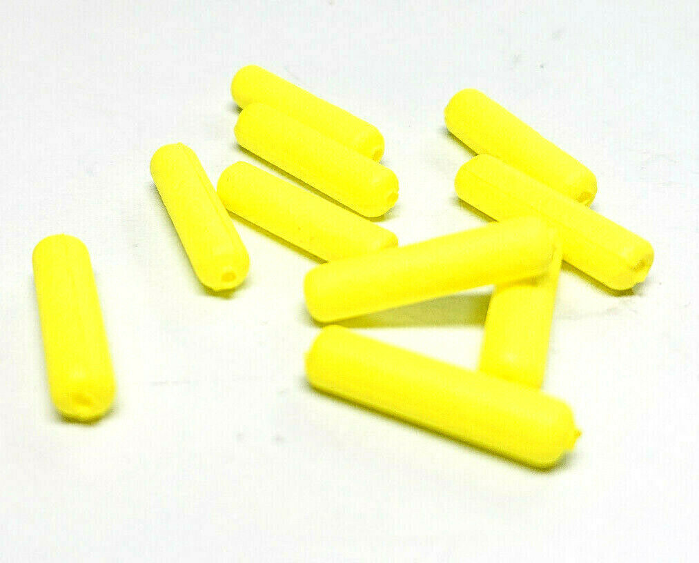 Pole Float Tips 10 Pack Fluorescent Yellow/Red Extra Visability Easy To See