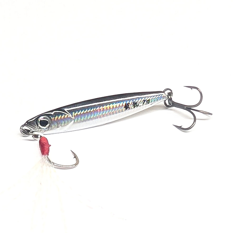 Bass Fishing Lure Metal 3D Holographic Sprat 7g Slow Pitch