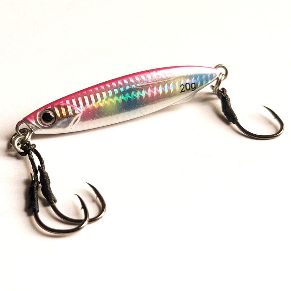 Bass Long Cast Micro Jig 30g Slow Pitch Fluttering Assist Hooks