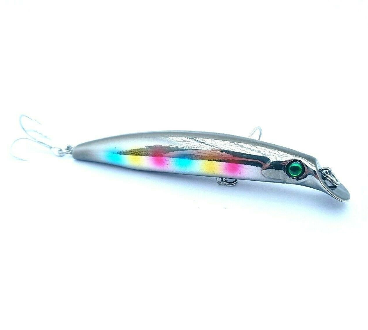 Bass Lure 100mm 12g 0.5-1m Dive #6 BKB Hooks Mighty Mig 100F Slim Shore Baitfish