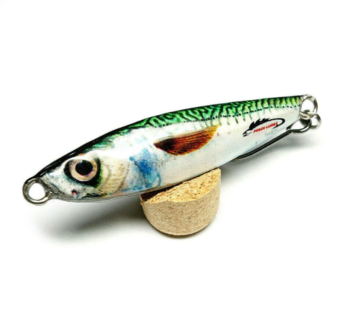 Bass Pollack Garfish 3D Micro Jigs 42g Slow Pitch Long Cast Real Fish Print Bait