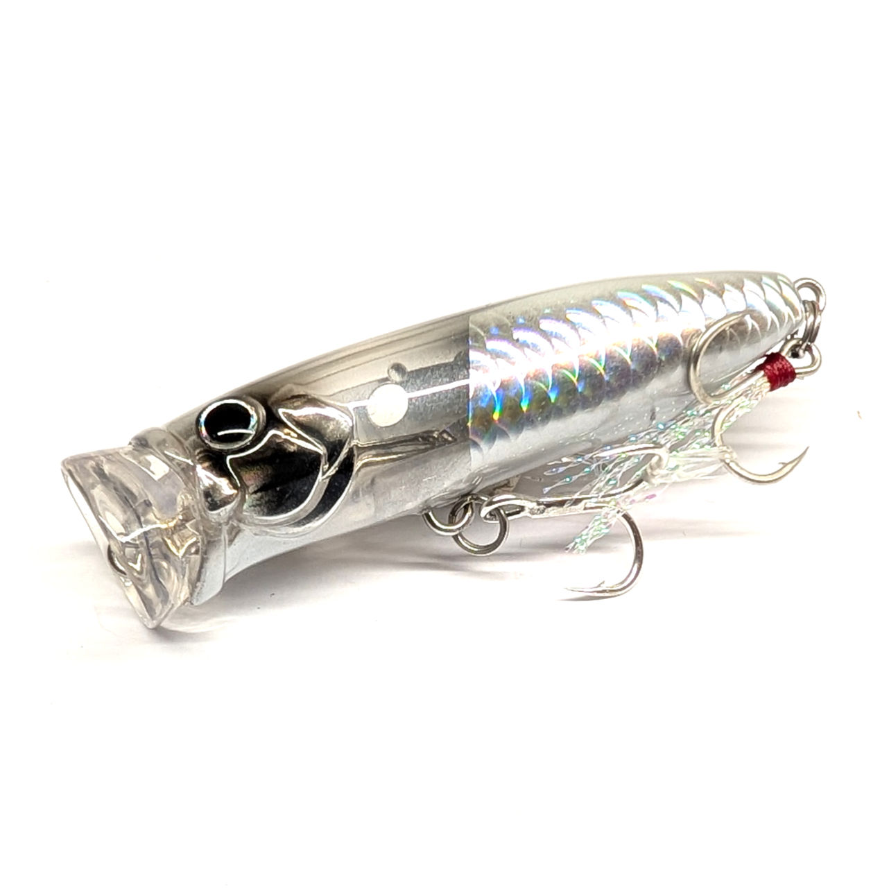 Bass Feed Gasping Popper Lure 70mm 9.6g #6 Hooks Floating Baitfish Minnow