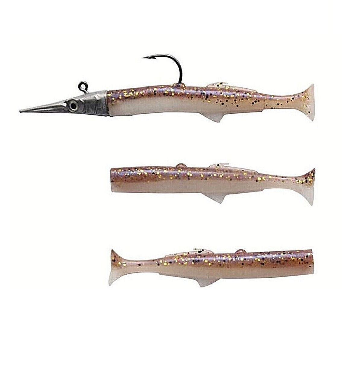 3d Needlefish Pulsetail Lure 120mm 13g Combo Pack 1 Head 3 Bodies
