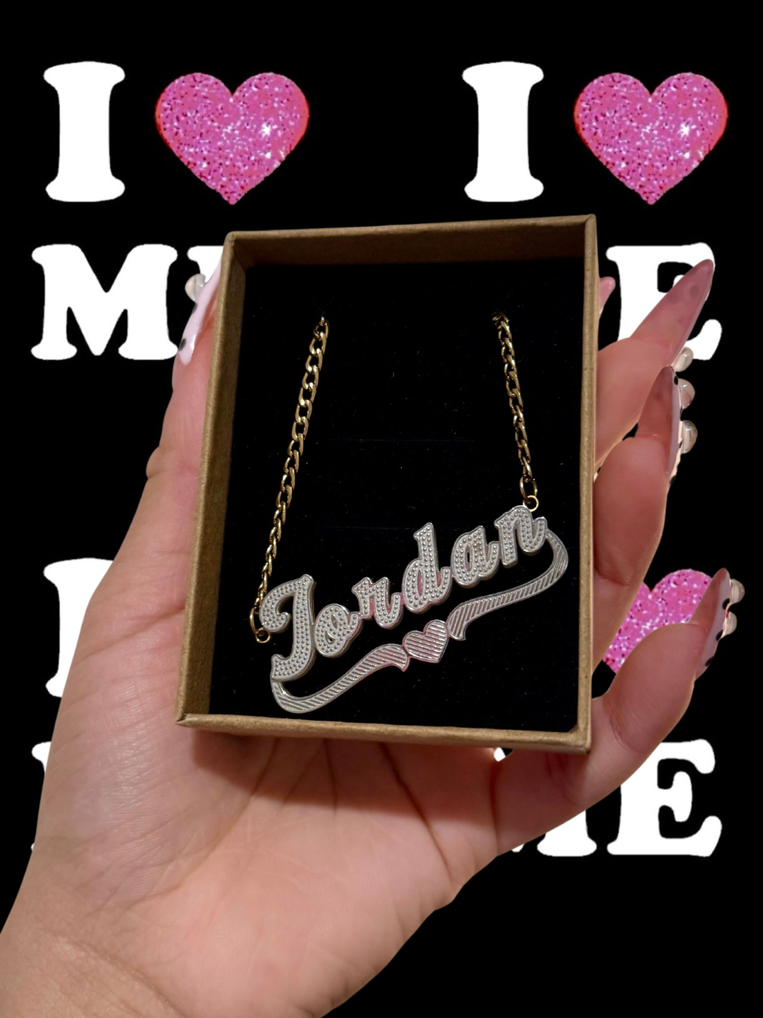 DOUBLE PLATED NAME NECKLACE