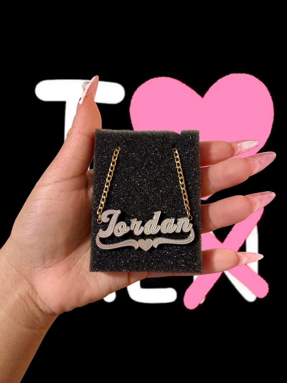 Thumbnail: DOUBLE PLATED NAME NECKLACE