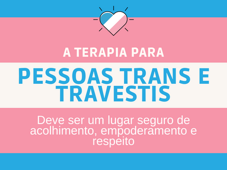 Terapia para pessoas Trans ou Travestis