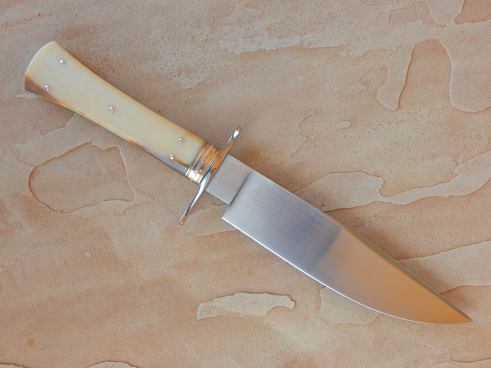 Thumbnail: Mammoth Ivory Handled Bowie Knife