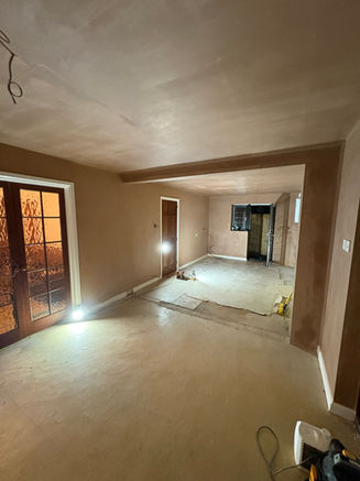 Full plaster house extentions