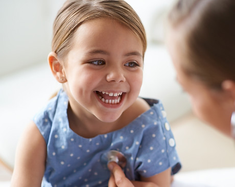 Girl at the Pediatrician